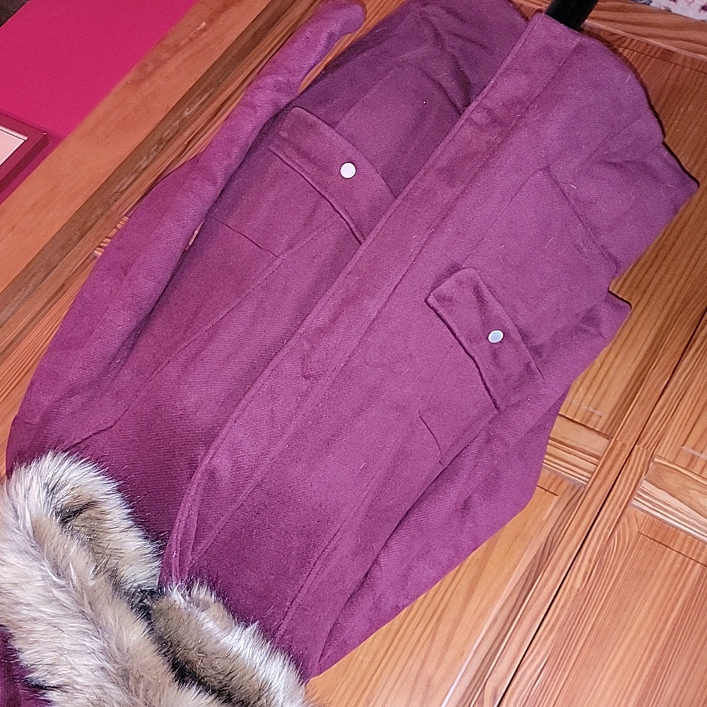 EUC Torrid Winter Coat with Detachable Furry Hood